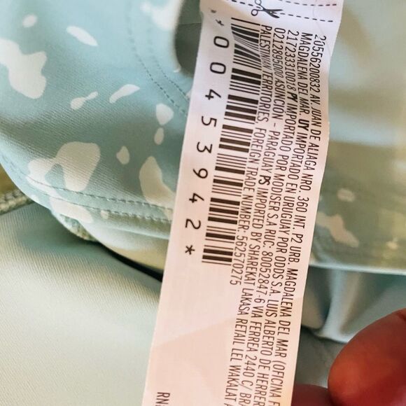 Forever 21 Long Line Sports Bra LARGE Jade Square Neck Moisture Wicking Gym NWT - Picture 7 of 9